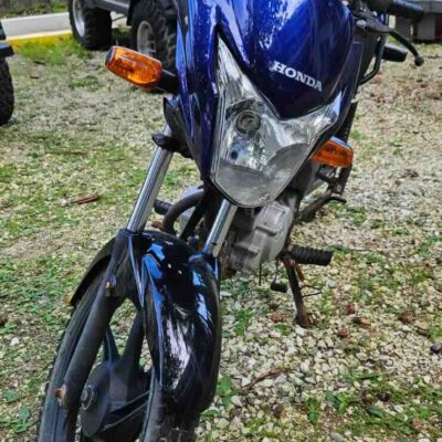 125CC BLUE HONDA MOTORCYCLE: